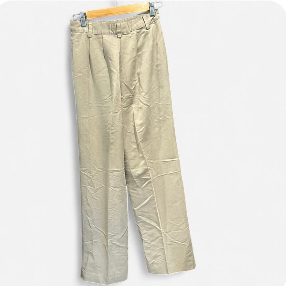 Vintage Y2K GAP Pleated Wide Leg Trousers High Rise Minimalist Quiet Luxury 6 - Picture 5 of 9